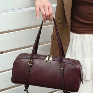 Cowhide Genuine Leather Shoulder Bag Korean Designer 2025 Excellent Condition